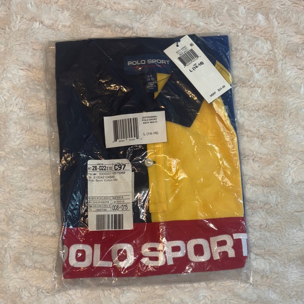 Polo by Ralph Lauren Kids Yellow and Navy Polo Shirt